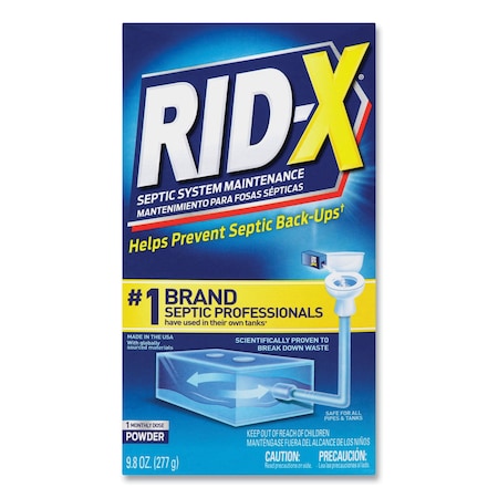 Rid-X® Septic System Treatment Concentrated Powder, 9.8 oz, PK12 19200-80306
